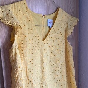 Yellow Hatch Maternity Dress